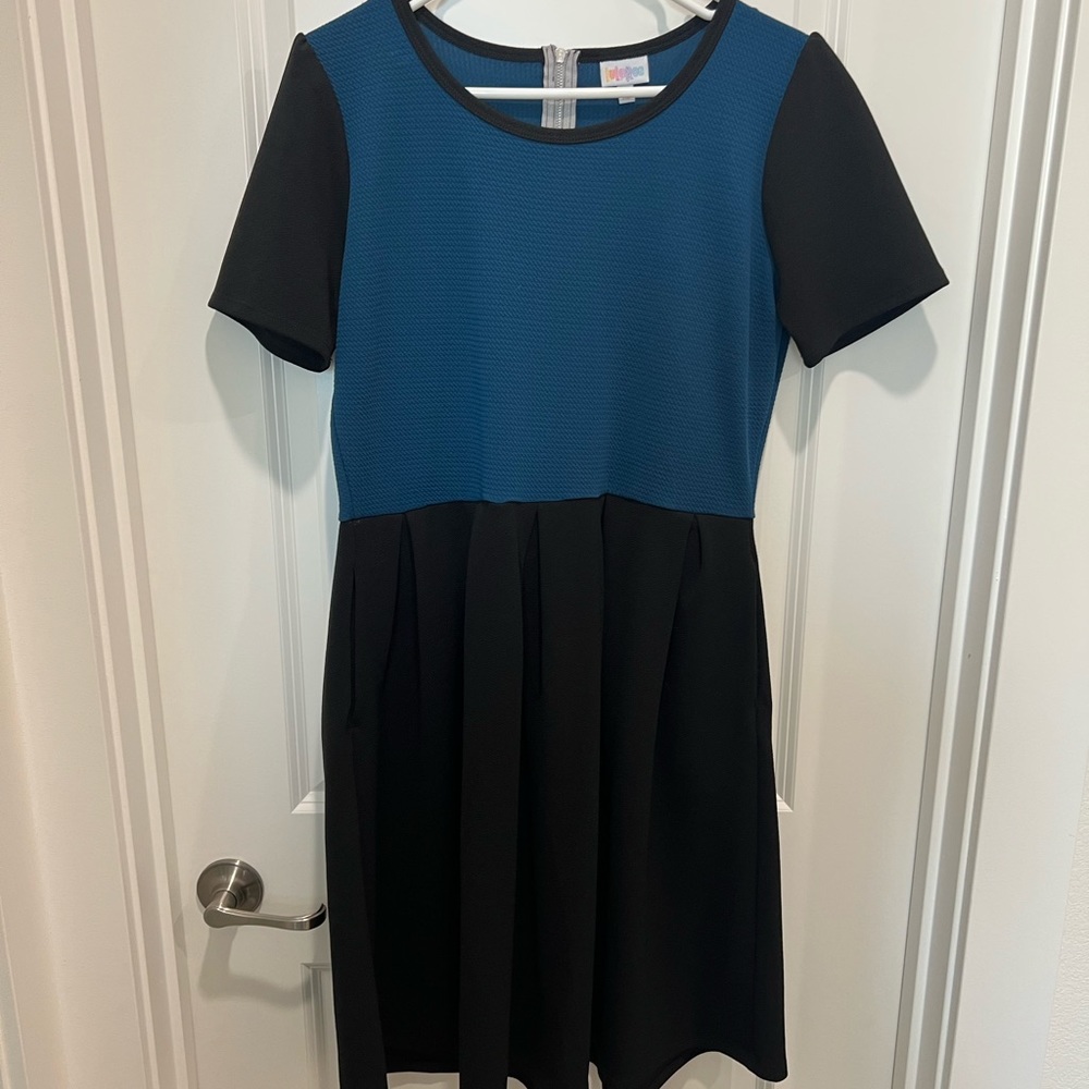 Stylish Blue and Black Kids Dress